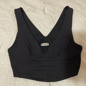 Free People Black crop top size: medium